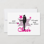 Pink Cheerleader Kaart (Achterkant)