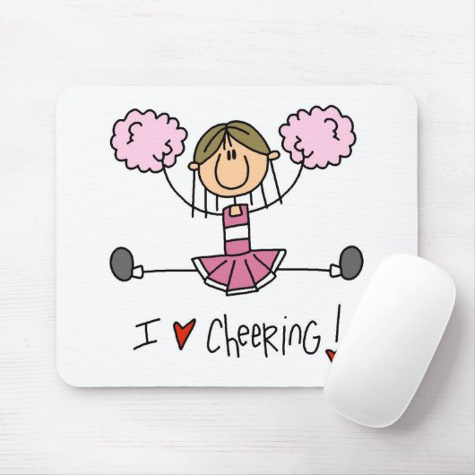Pink Cheerleader Muismat (Met muis)