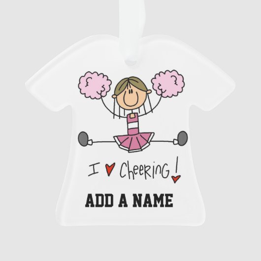 Pink Cheerleader Ornament (voorkant)