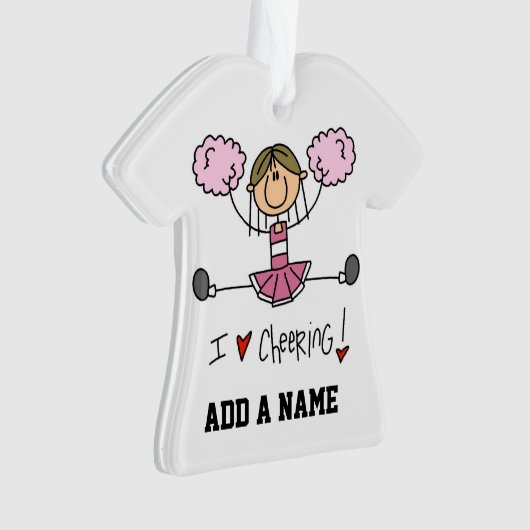 Pink Cheerleader Ornament (voorkant)