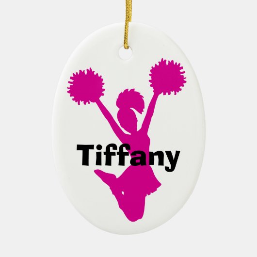 Pink Cheerleader Ornament (Voorkant)