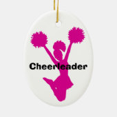 Pink Cheerleader Ornament (Achterkant)