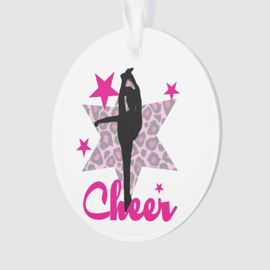 Pink Cheerleader Ornament (voorkant)