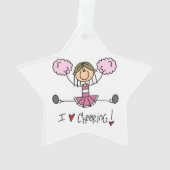 Pink Cheerleader Ornament (achterkant)