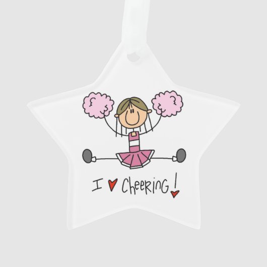 Pink Cheerleader Ornament (achterkant)