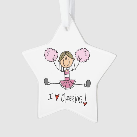 Pink Cheerleader Ornament (voorkant)