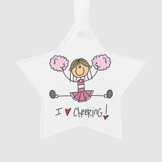 Pink Cheerleader Ornament (voorkant)