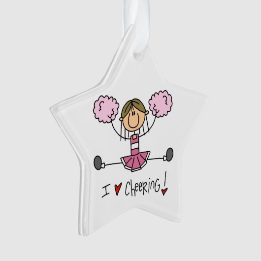 Pink Cheerleader Ornament (voorkant)