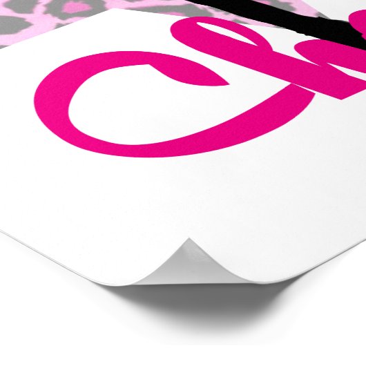 Pink Cheerleader Poster (Hoek)