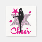 Pink Cheerleader Servetten (Voorkant)