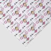 Pink Cheerleader Tissuepapier (Detail)