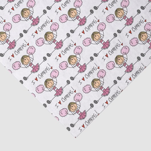 Pink Cheerleader Tissuepapier (Detail)
