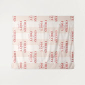 Pink Cheers to Forty Years 40th Birthday Backdrop Wandkleed (Voorkant (horizontaal))