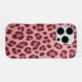 pink cheetah iPhone 16 Pro Max Case Hoesje (Achterkant horizontaal)