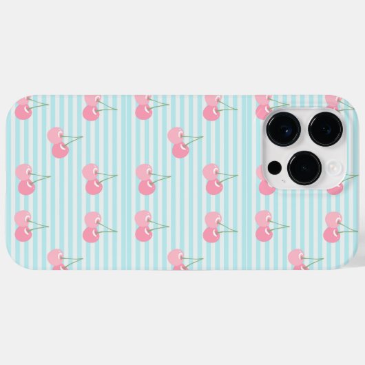Pink Cherries Summer Case-Mate iPhone Case (Achterkant (horizontaal))