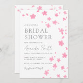 Pink Cherry Bloosom Vrijgezellenfeest Kaart (Voorkant / Achterkant)