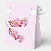 Pink Cherry Blossom Bedankt Verjaardagsviering Bedankdoosjes (Achterkant)