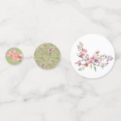 Pink Cherry Blossom Bloemen Bruiloft Confetti (Achterkanten)