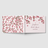 Pink Cherry Blossom Bloemen Vrijgezellenfeest Gastenboek (Volledig)