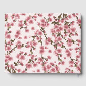 Pink Cherry Blossom Bloemen Vrijgezellenfeest Gastenboek (Achterkant)