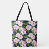 Pink Cherry Blossom Canvas tas (Voorkant)