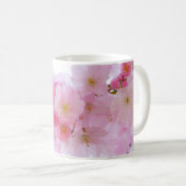 Pink Cherry Blossom Floral Coffee Mok (Voorkant rechts)