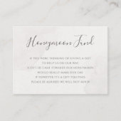 Pink Cherry Blossom Floral Wedding Honeymoon Fonds Informatiekaartje (Voorkant)