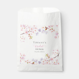 Pink Cherry Blossom in Bloom Garden Bridal Shower Bedankzakje