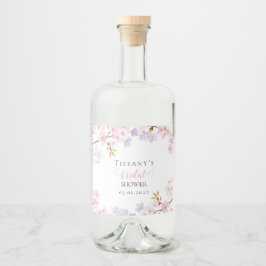 Pink Cherry Blossom in Bloom Garden Bridal Shower Likeurfles Etiket