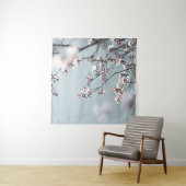 PINK CHERRY BLOSSOM IN CLOSE UP FOTOGRAPHY WANDKLEED (In situ)