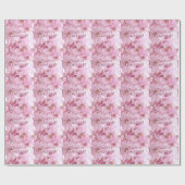 Pink Cherry Blossom Japans festival Happy Hanami Cadeaupapier (Vlak)