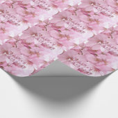 Pink Cherry Blossom Japans festival Happy Hanami Cadeaupapier (Hoek)