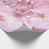 Pink Cherry Blossom Japans festival Happy Hanami Cadeaupapier (Hoek)