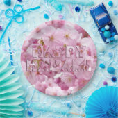 Pink Cherry Blossom Japans festival Happy Hanami Papieren Bordje (Feest)