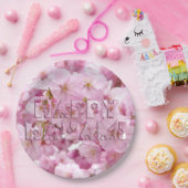 Pink Cherry Blossom Japans festival Happy Hanami Papieren Bordje (Feest)