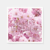 Pink Cherry Blossom Japans festival Happy Hanami Servet (Voorkant)