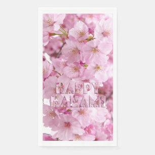 Pink Cherry Blossom Japans festival Happy Hanami Servet