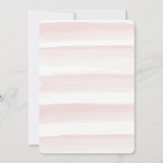 Pink Cherry Blossom Krans Oh Baby shower Kaart (Achterkant)