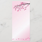 Pink Cherry Blossom | Menu-Kaart Menu (Achterkant)