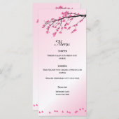 Pink Cherry Blossom | Menu-Kaart Menu (Voorkant / Achterkant)