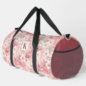 Pink cherry blossom monogram plunjezak (Rechterhoek)