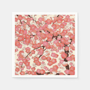 Pink Cherry Blossom ontwerp papier servet