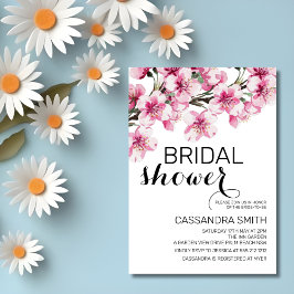 Pink Cherry Blossom Sakura Flower Vrijgezellenfees Kaart