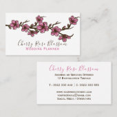 Pink Cherry Blossom Visitekaartje (Voorkant / Achterkant)