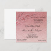 Pink Cherry Blossom Weddenschap Bridal uitnodiging (Voorkant / Achterkant)