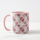 Pink Cherry Blossoms Bridesmaid Pink Combo Mug Mok (Links)