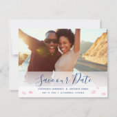 Pink Cherry Blossoms Foto Save The Date (Voorkant)