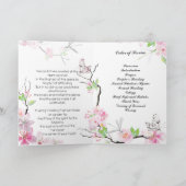 Pink Cherry Blossoms uitvaartprogramma Programma (Binnen)