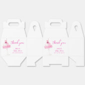 Pink Cherry Champagne Brunch Baby shower Bedankdoosjes (Ongevouwen)