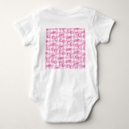 Pink Cherry Coquette Romper (Achterkant)